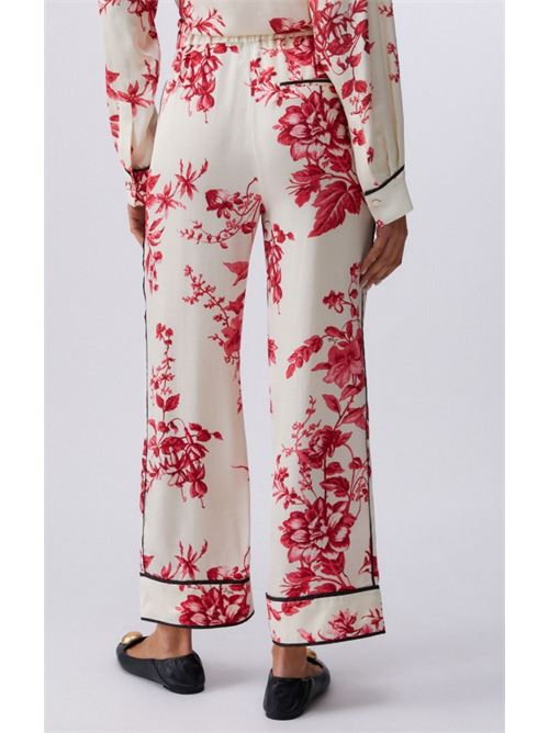 Pantaloni in raso stampato Liu Jo | CA6254TS061.P9626